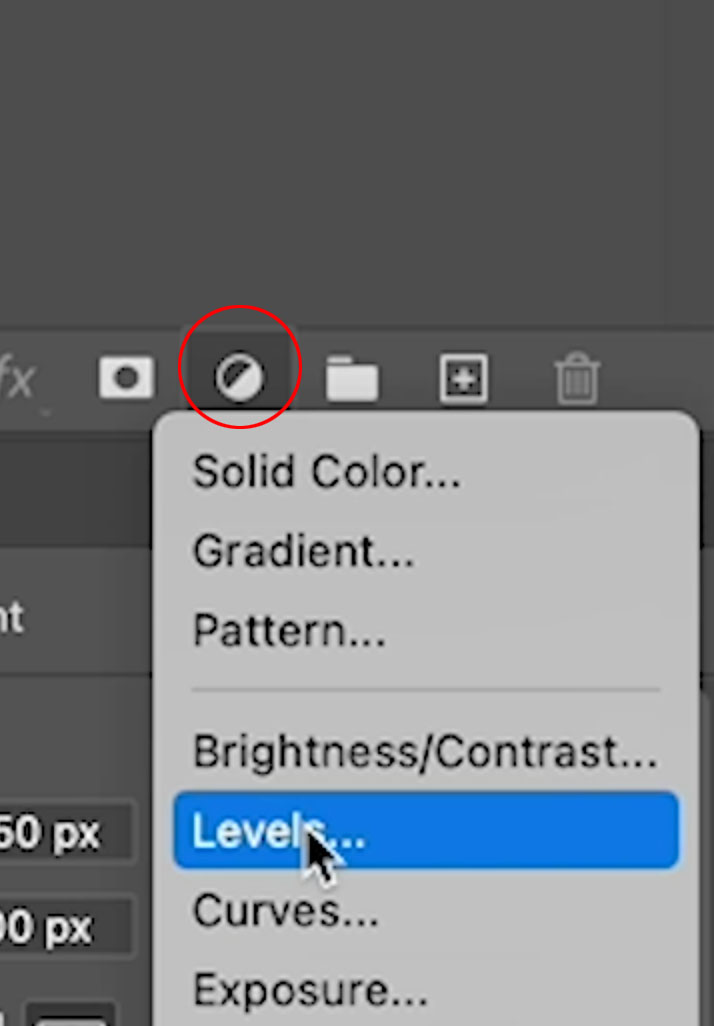 levels adjustment layer in photoshop